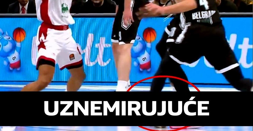 Jeziva ozljeda igrača Partizana. Slomio je skočni zglob