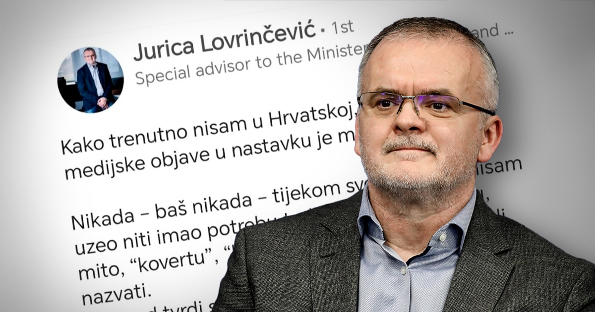 Javio se savjetnik ministra iz velike afere: Nisam tražio mito, ne fali mi novca