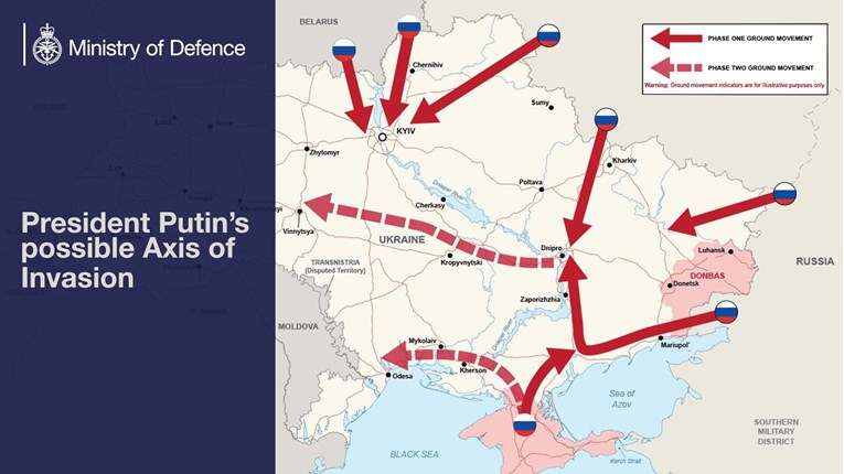 Britanija objavila kartu mogućeg ruskog napada: "Mogu napasti bez upozorenja"