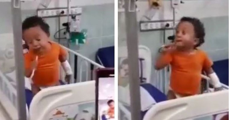Dječak u bolnici na sav glas pjevao omiljenu pjesmu, video topi srca