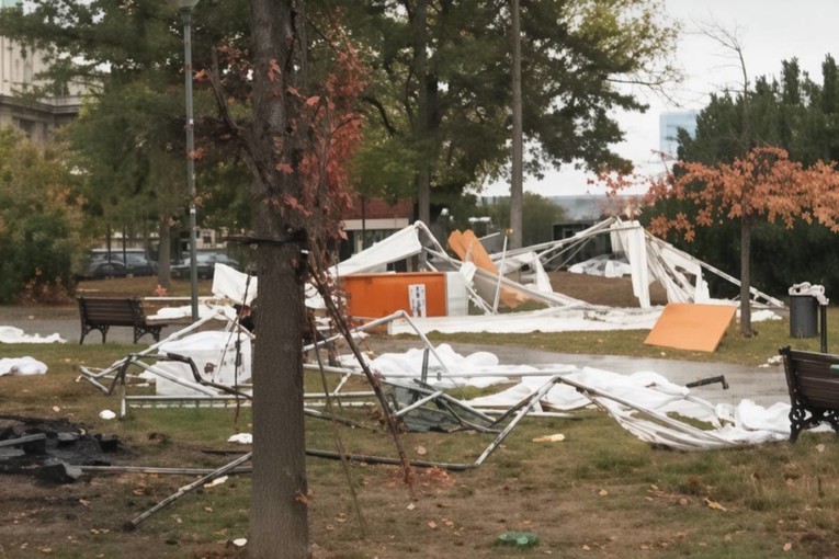 FOTO Nestao Ćacilend, simbol Vučićeve vlasti