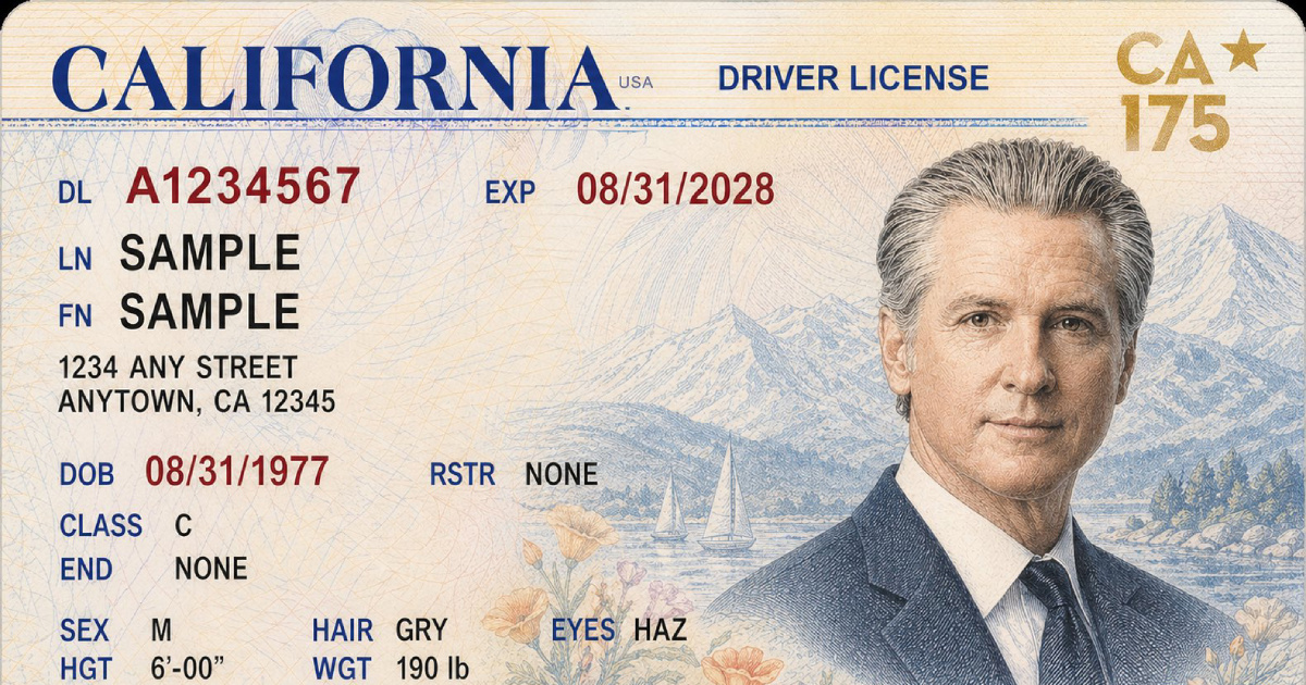 Newsom trola Trumpa: "MOJA SLIKA BIT ĆE NA VOZAČKAMA, ZGODNA JE"