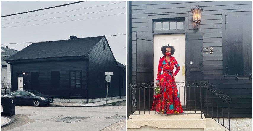 Ova je žena čitavu kuću obojila u crno da bi odala počast 2020. godini