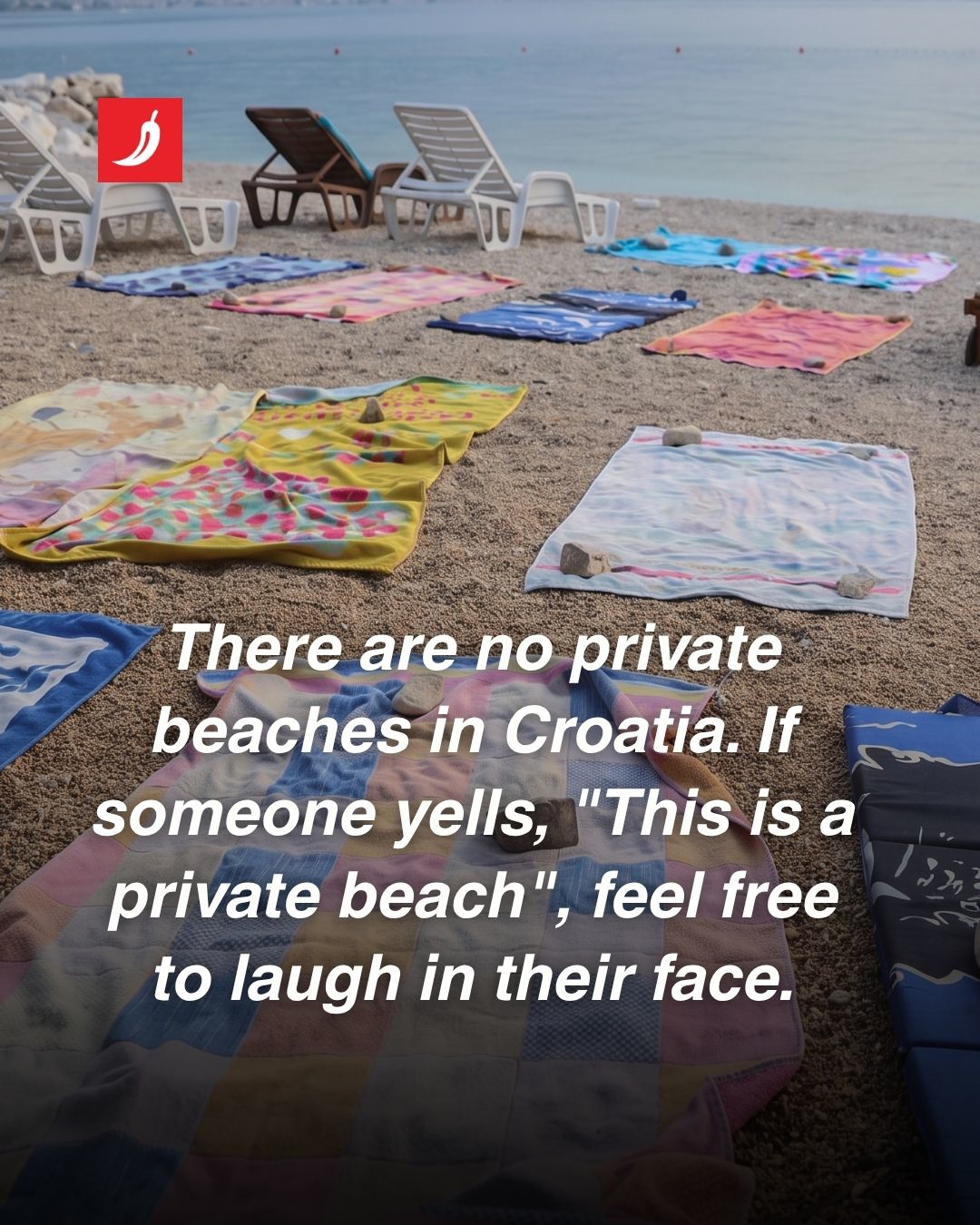 Dear tourists, there are no private beaches in Croatia