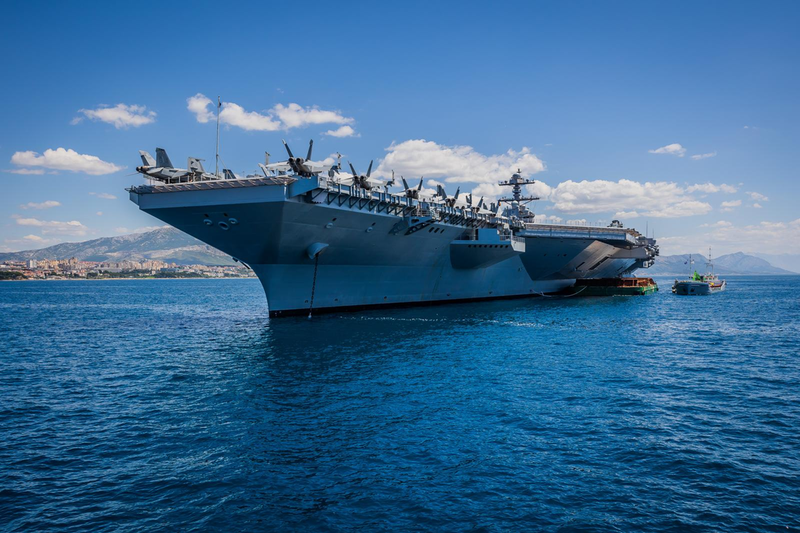 Nosač aviona USS Gerald Ford, koji je prije slanja na Karibe bio usidren pred Splitom
