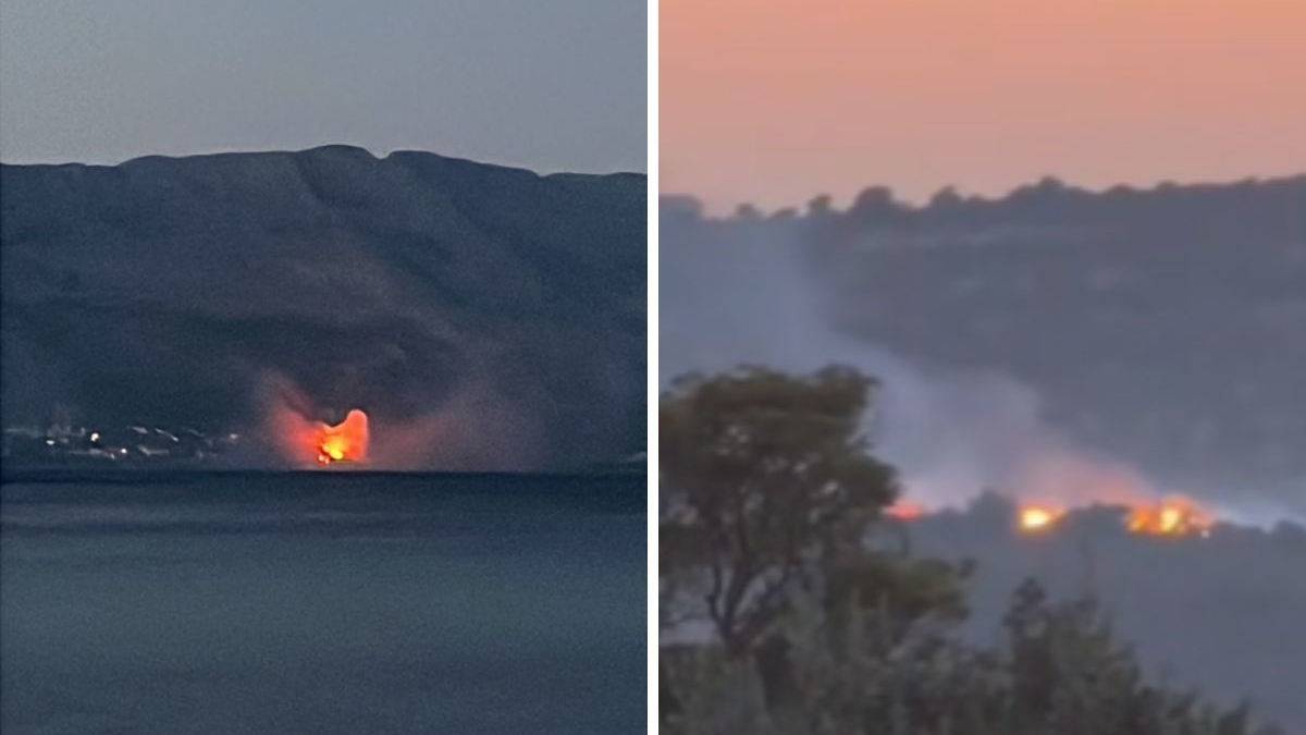 Buknula vatra kod Omiša. Gori i kod Primoštena