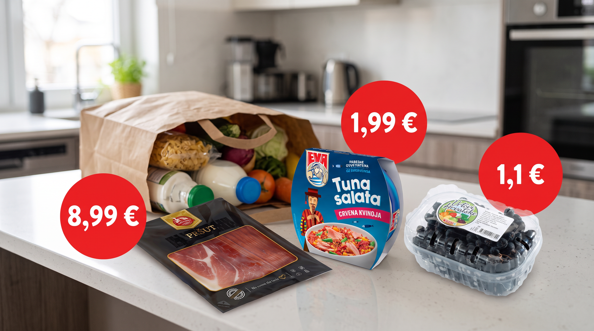Uštedite stotine eura mjesečno: 400 g pršuta već od 9 eura, krumpir na 57% popusta