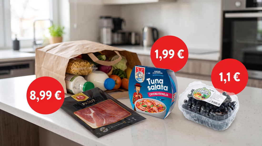 Uštedite stotine eura mjesečno: 400 g pršuta već od 9 eura, krumpir na 57% popusta