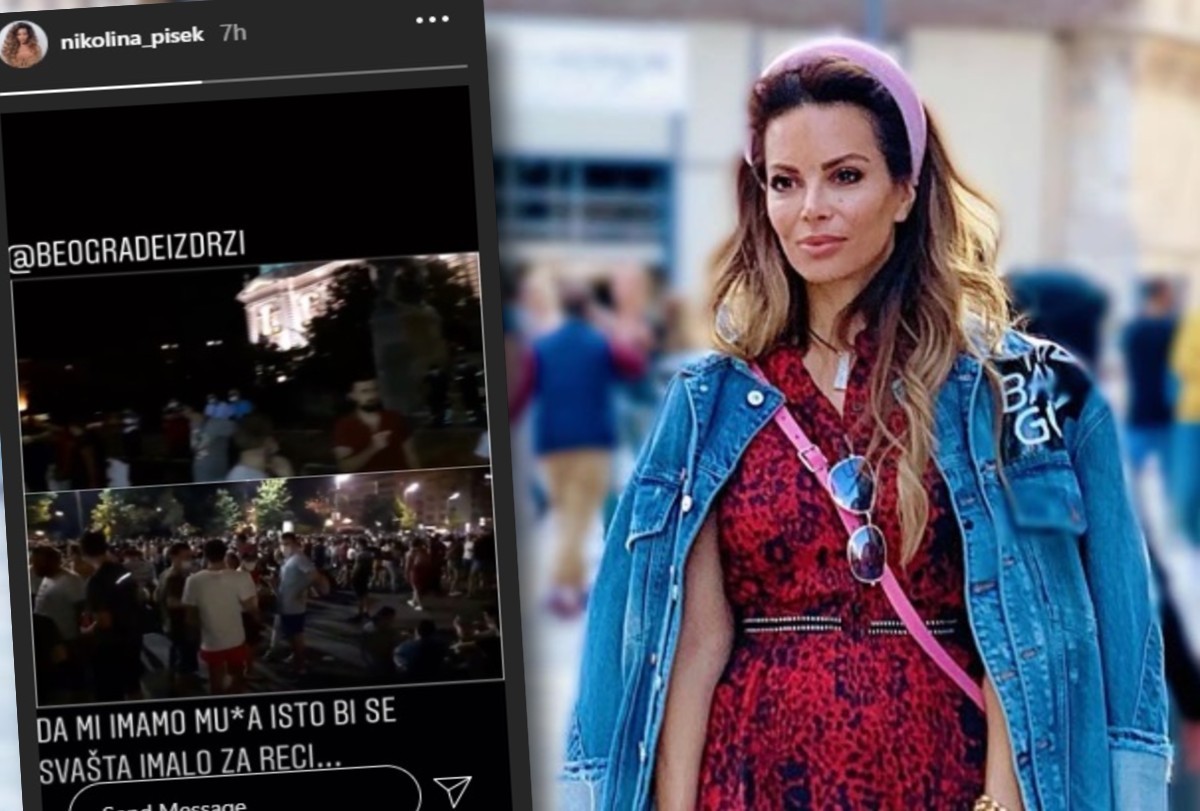 Nikolina Ristović podržala prosvjednike u Beogradu: Da mi imamo muda...