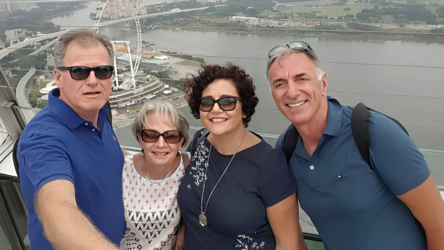 Kevin i Alexandra Bonici (lijevo) Jeremy i Lorraine Gambin (desno)