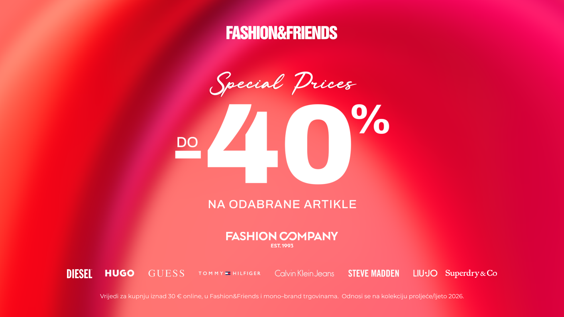 Ljetni shopping uz Fashion Company i Fashion&Friends: Do 40% popusta