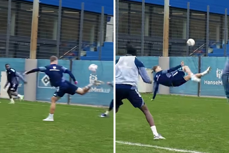 Vuškovićeva majstorija na treningu. HSV: Možda sljedeći put. Šalimo se, svi ga volimo