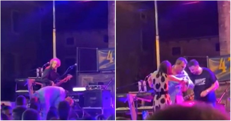 VIDEO Alen Vitasović zateturao i pao s pozornice na glavu usred koncerta