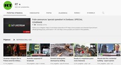 YouTube blokirao kanale RT-a i Sputnika u Europi