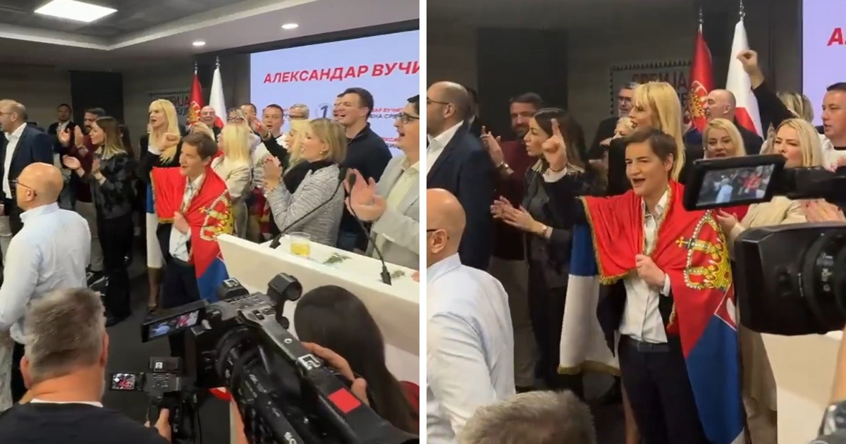VIDEO U Vučićevom stožeru pjevali: "Đenerale, nek je tvojoj majci hvala"
