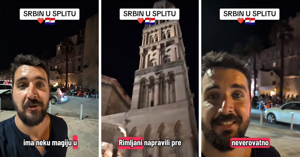 Srpski tiktoker posjetio Dalmaciju: "Ljepša je plaža u Splitu nego cijela Crna Gora"