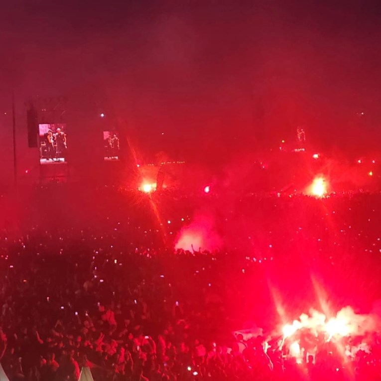 VIDEO Totalna ludnica tijekom Kletve kralja Zvonimira, palile se baklje