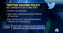 Twitter će brisati lažne objave o cjepivima