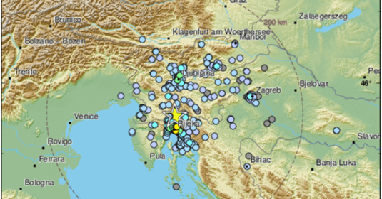 Potres magnitude 4.2 po Richteru zatresao Rijeku, epicentar na granici sa Slovenijom