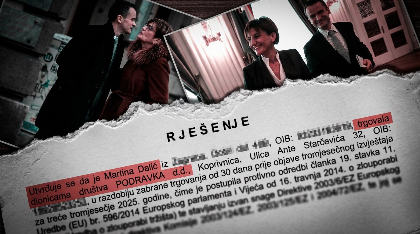 Dalić je za nezakonito trgovanje dionicama Podravke kažnjena javnim upozorenjem