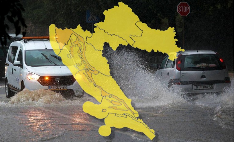 Stiže nagla promjena. Prijete bujične poplave i tuča, narančasti alarm za dvije regije