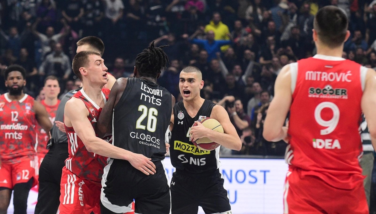 Partizan skoro ispustio +22 protiv Zvezde u prvom susretu finala ABA lige