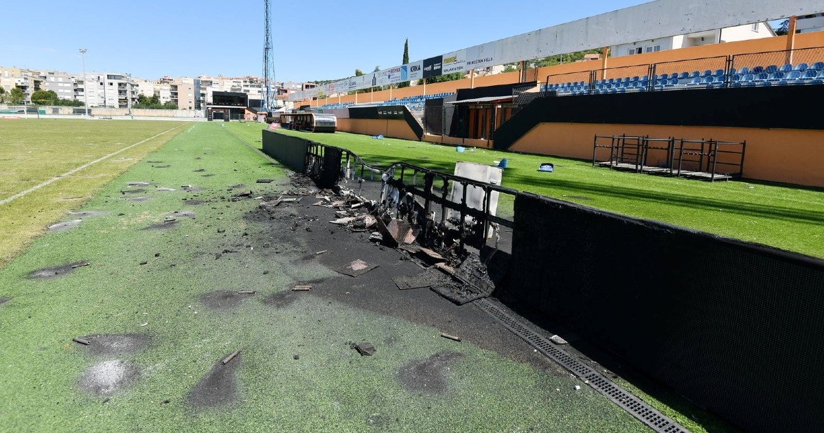 Šibenik se oglasio snimkom uništenog stadiona: Zgroženi smo i tražimo odgovornost