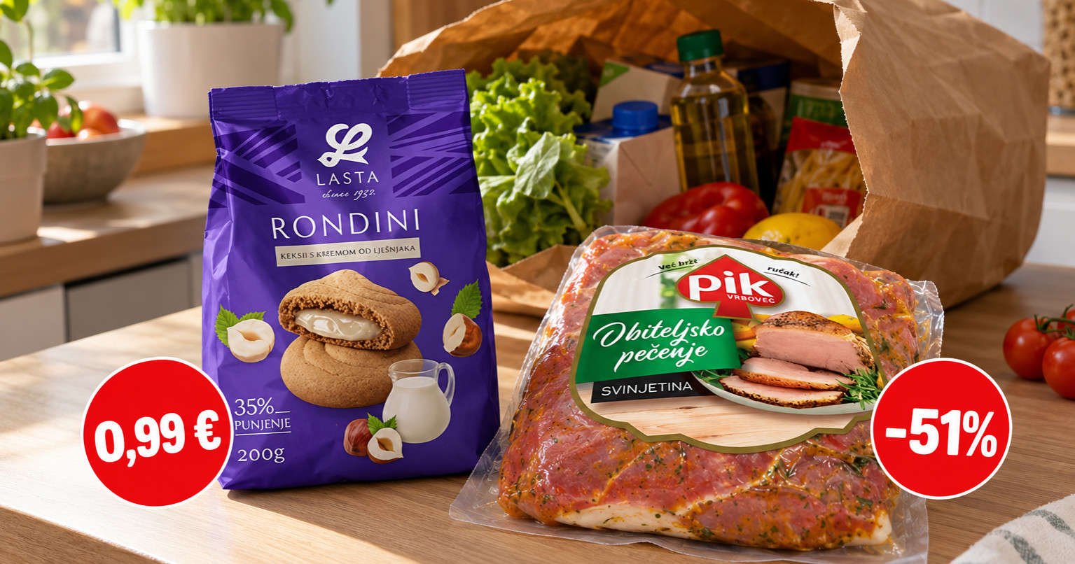 Keksi ispod jednog eura, lopatica na velikom popustu: Izdvojili smo akcije