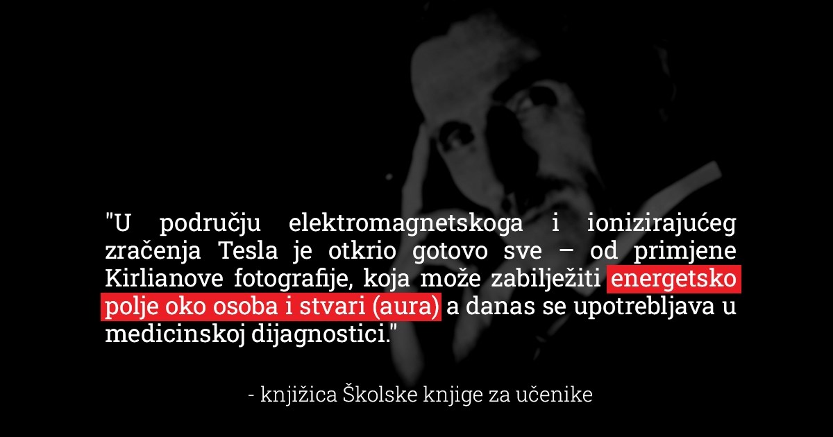 U školi učenicima dali knjižicu s izmišljotinama i lažima o Tesli