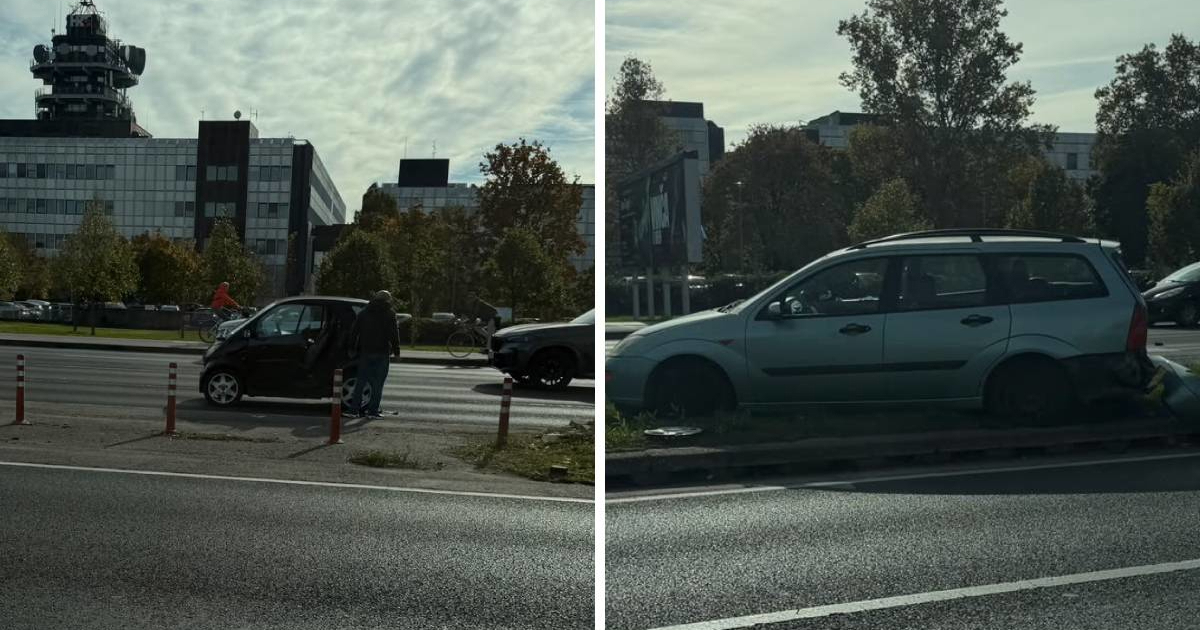 FOTO Sudar tri auta na Slavonskoj u Zagrebu. Jedna osoba ozlijeđena