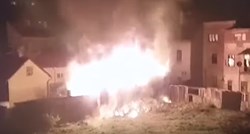 U požaru u Bjelovaru izgorjela dva automobila i dvorišne zgrade