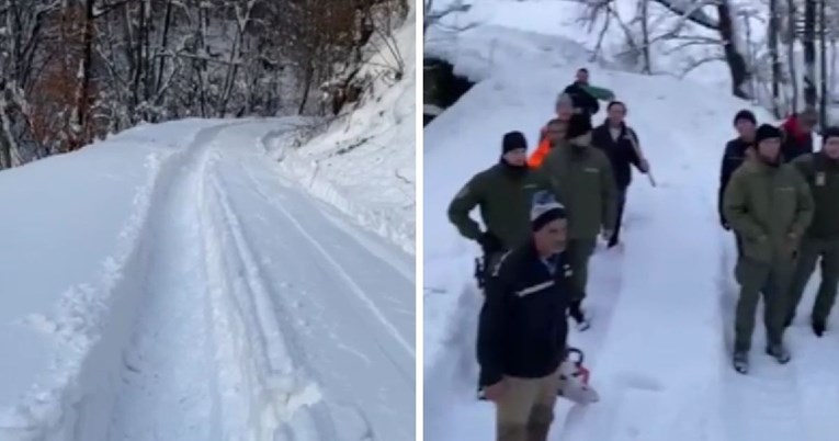 Čovjek u BiH danima bio zarobljen u kući zbog snijega. Specijalci se probili do njega