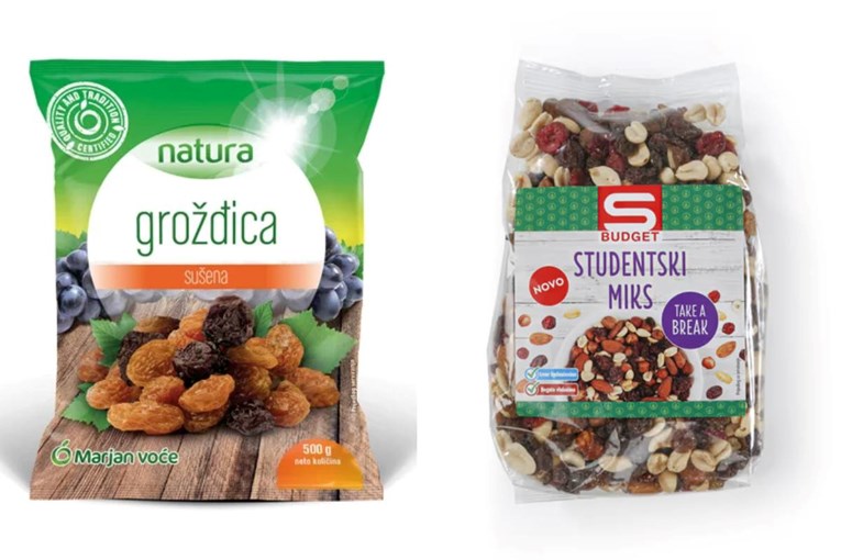 S tržišta se povlače grožđice zbog povišene razine pesticida tiodikarba