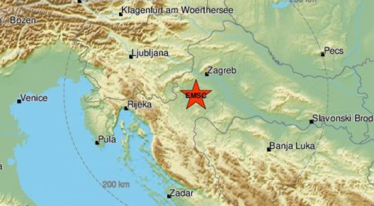 Potres magnitude 2.7 blizu Karlovca