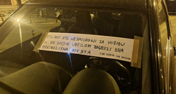 "Toliko ste nesposobni...": Na automobilu u Zagrebu osvanula ljutita poruka vozaču