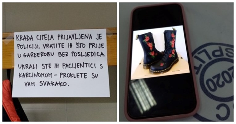 U splitskoj bolnici osvanula poruka: "Ukrali ste cipele pacijentici s karcinomom"
