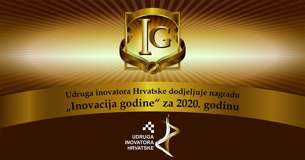 Udruga inovatora Hrvatske dodjeljuje nagradu za "Inovaciju godine" za 2020. godinu