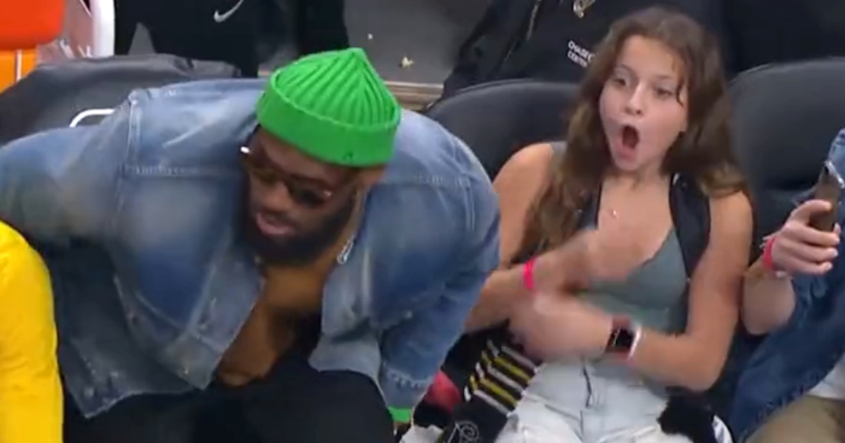 VIDEO Djevojčica je gledala utakmicu. Onda je pokraj nje sjeo LeBron James