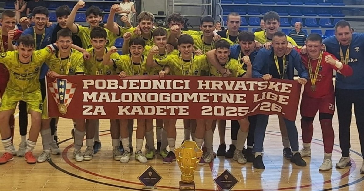 Uspinjača Gimka osvojila dvostruku krunu u mlađim kategorijama futsala