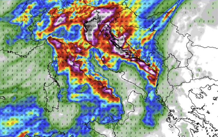 Hrvatskoj stiže jako nevrijeme. Severe Weather: Lokalno postoji mogućnost tornada