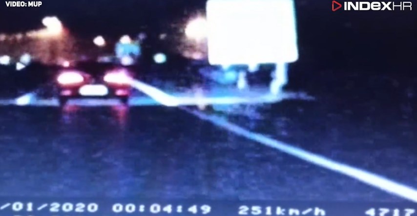 VIDEO Makedonac jurio 251 km/h na autocesti kod Nove Gradiške