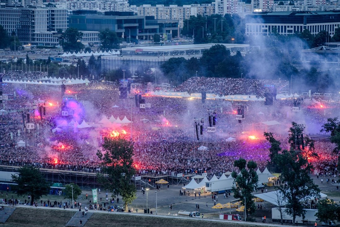 FOTO Pogled s Prisavlja na zagrebački Hipodrom tijekom Thompsonova koncerta