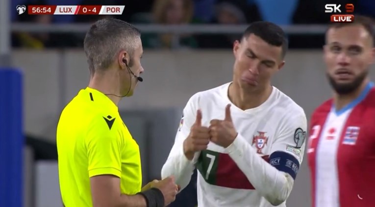 Pogledajte kako je Ronaldo očajnom glumom tražio faul protiv Luksemburga kod 4:0