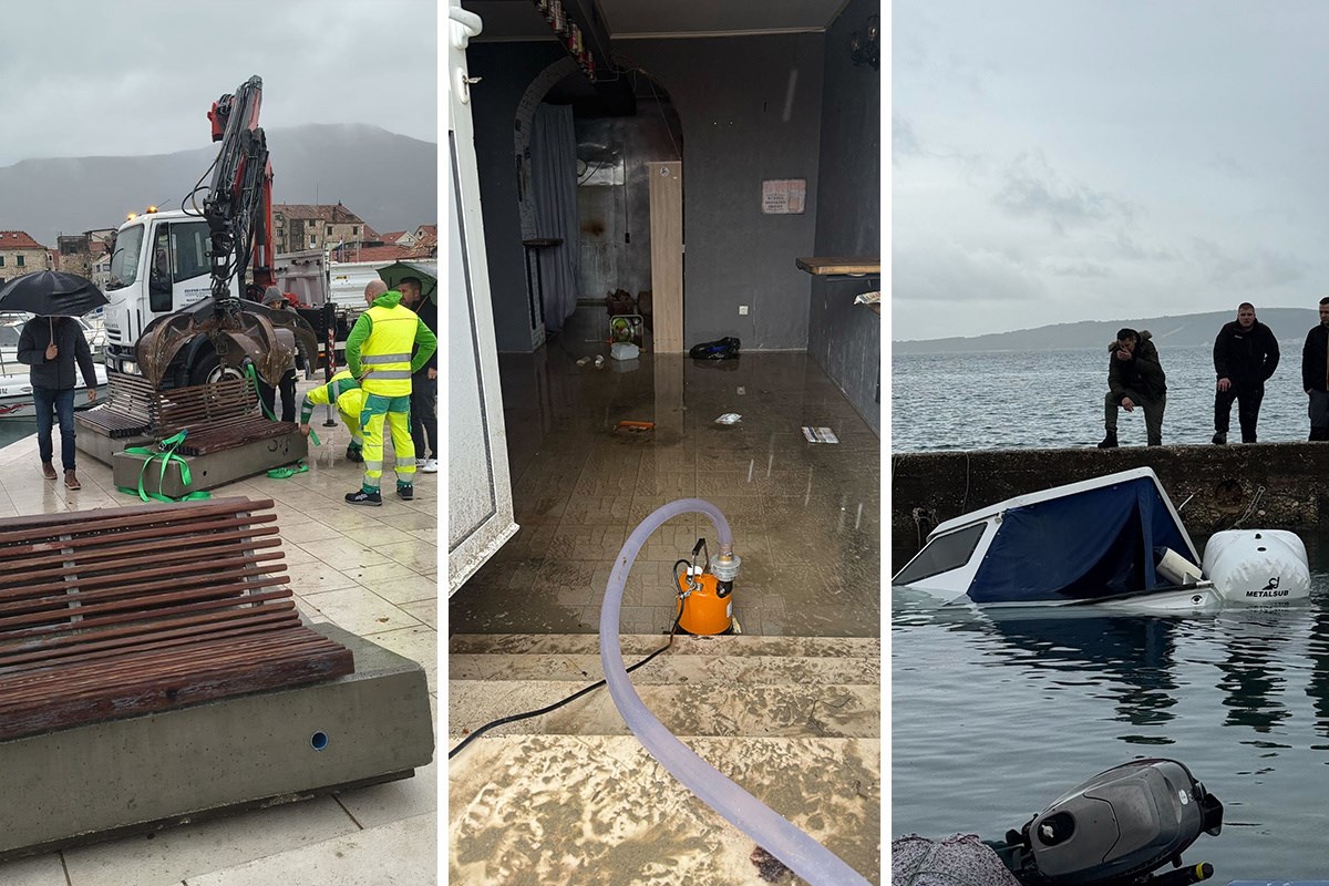 Velika reportaža iz potopljenih Kaštela: "Bilo je nenormalno, nikad nije bilo ovako"