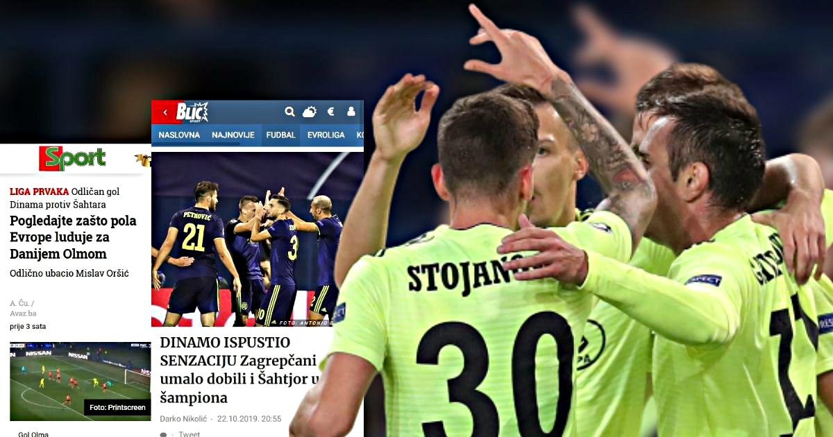 Regija oduševljena Dinamom u Ligi prvaka, a posebno jednim igračem