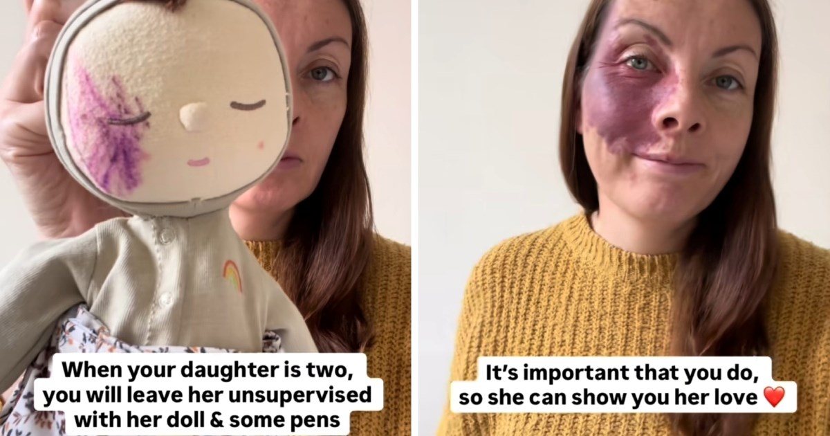 VIDEO Djevojčica nacrtala madež na lutki da izgleda kao njena mama