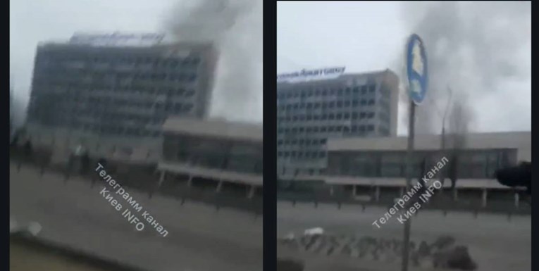 VIDEO Ukrajinski mediji: Rusi pogodili tvornicu aviona 11 km od centra Kijeva