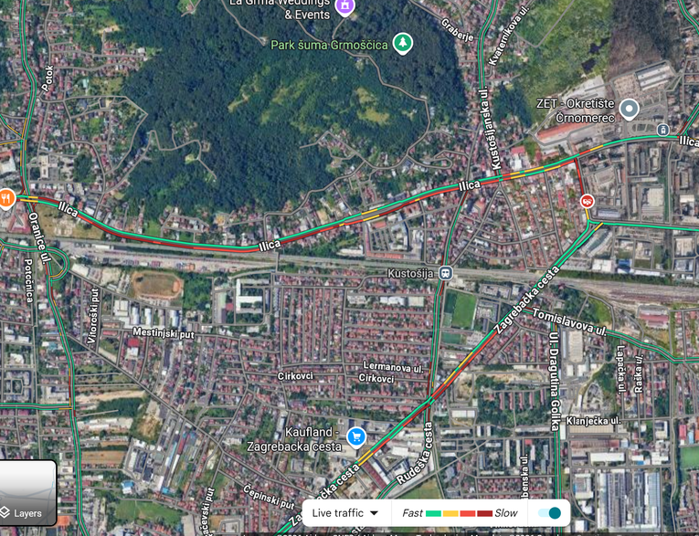 Ogromna gužva na zapadu Zagreba, nesreća je na Zagrebačkoj cesti