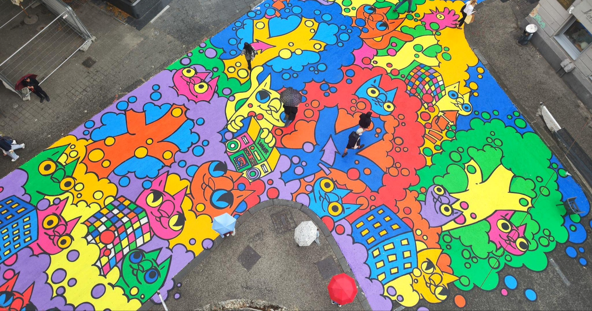 Pogledajte kako novi mural u Masarykovoj izgleda iz zraka