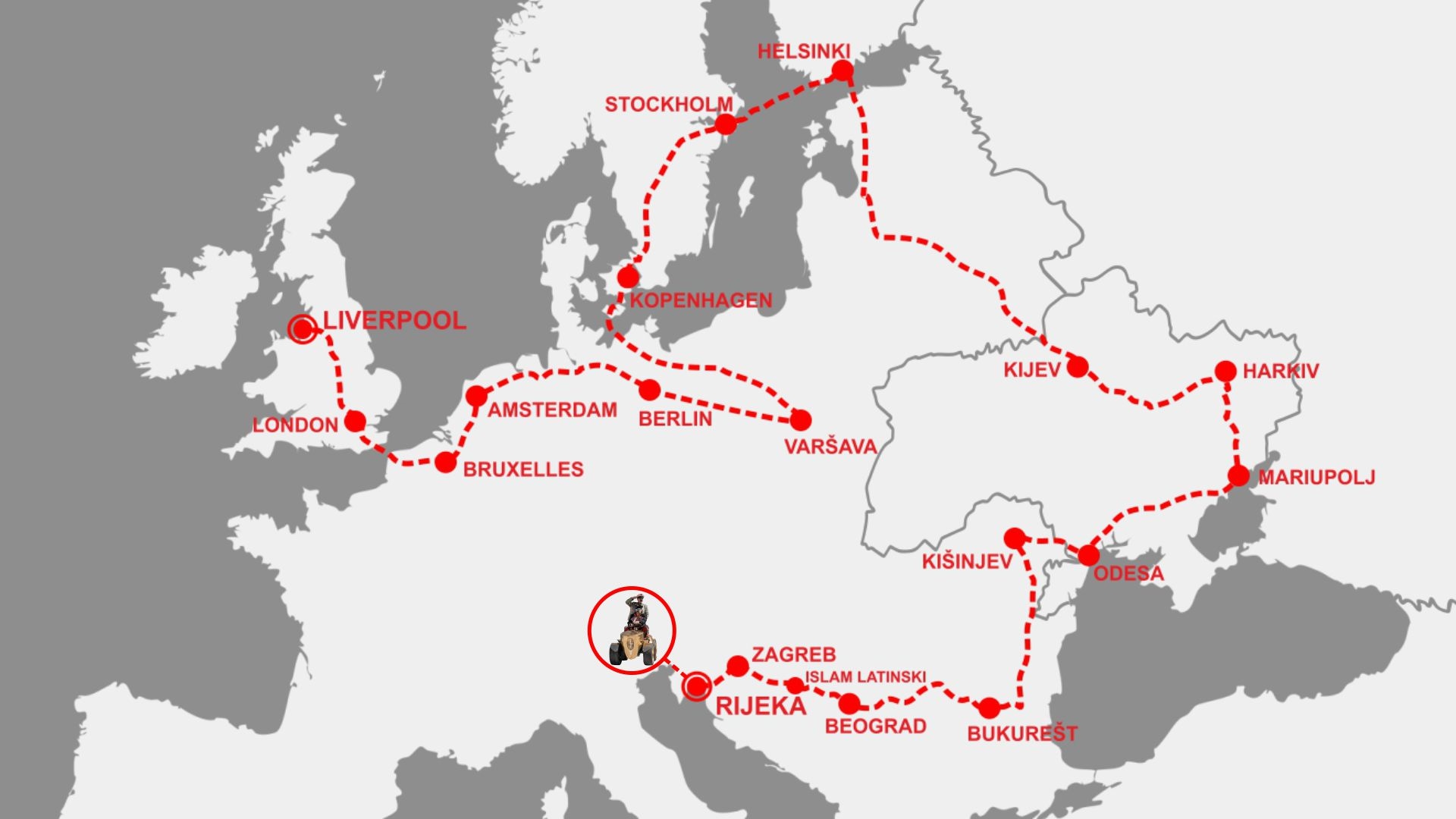 Let 3 objavio plan puta do Liverpoola, tu su i Mariupolj, Harkiv, Kijev...